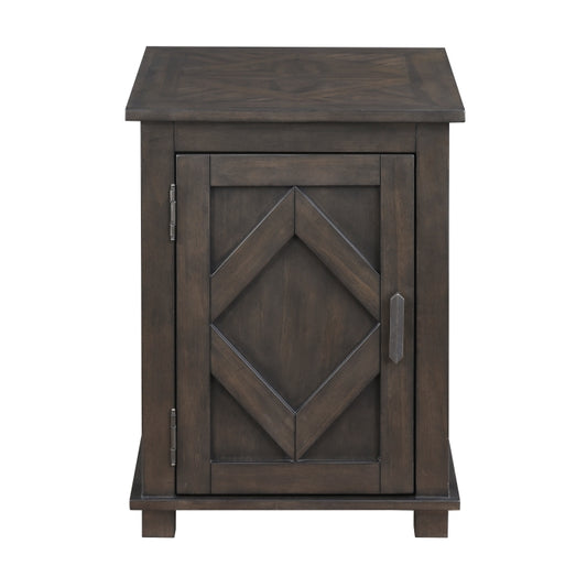 Lakeside Door End Table BROWN