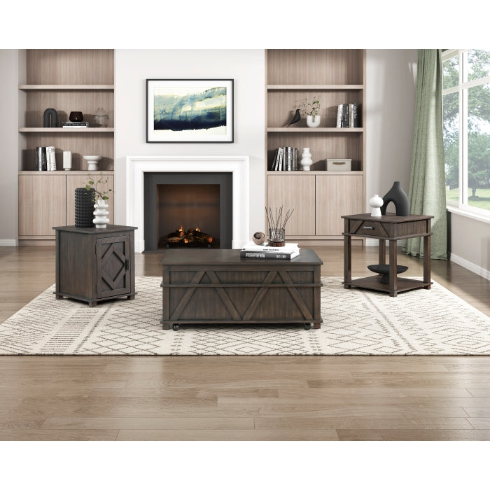 Lakeside Lift-top Coffee Table BROWN