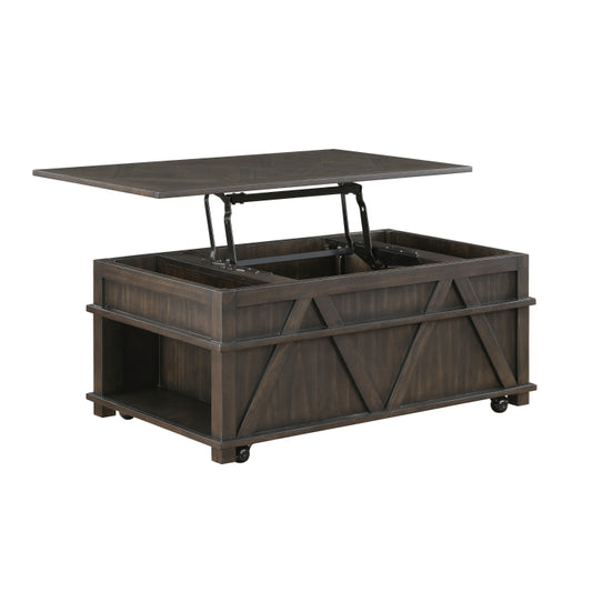 Lakeside Lift-top Coffee Table BROWN