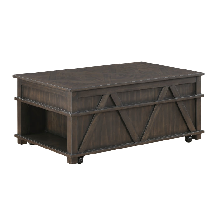 Lakeside Lift-top Coffee Table BROWN