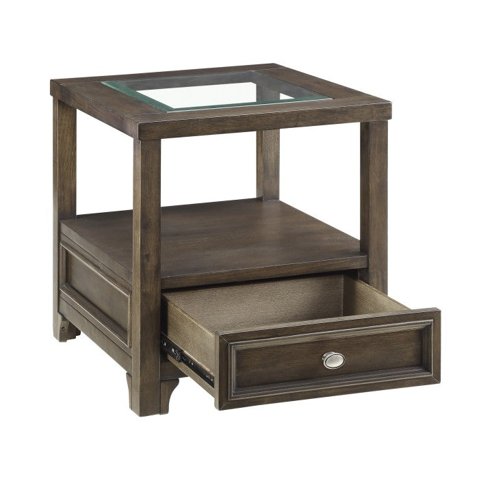 Auburn End Table CHARCOAL