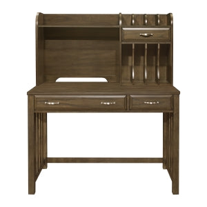 Blanche Desk W/Hutch BROWN GREY