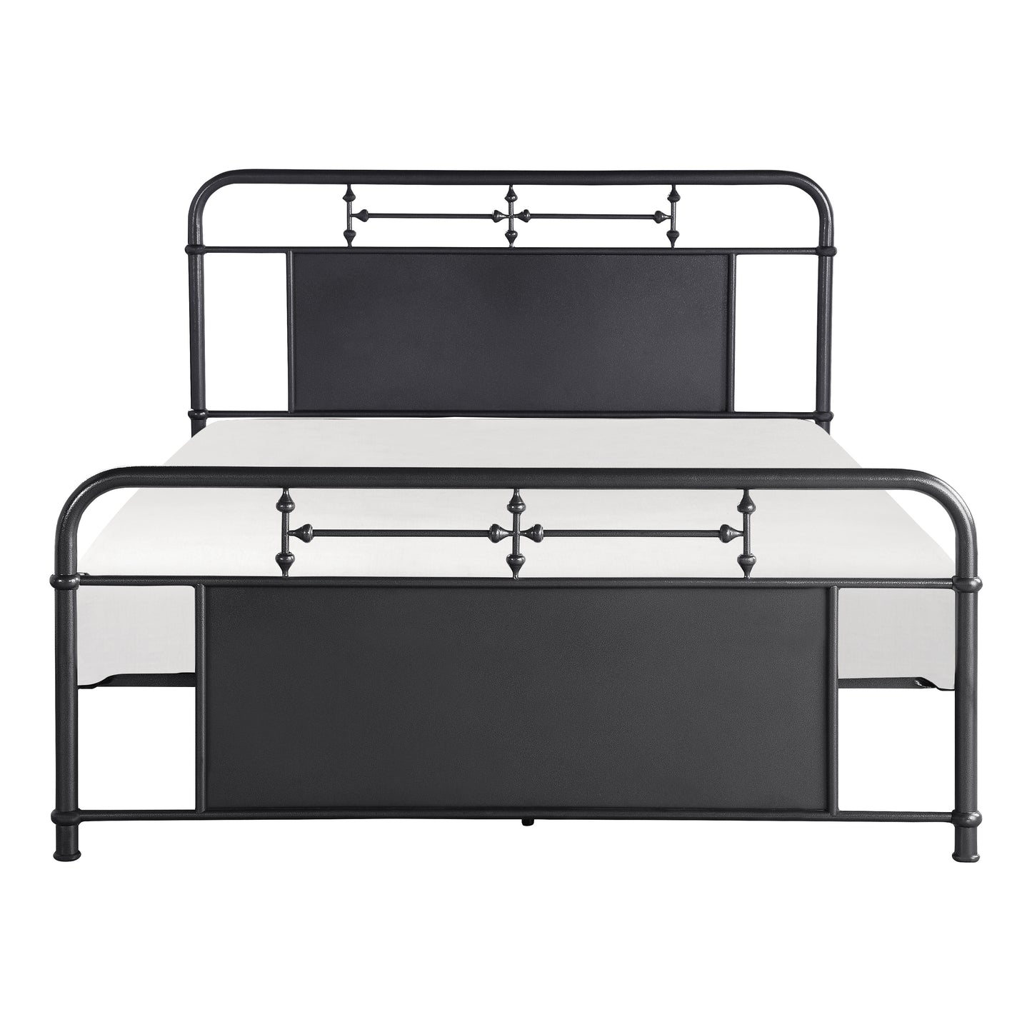 Blanchard Queen Platform Bed MOTTLED SILVER