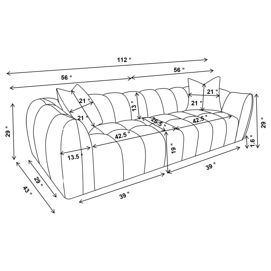 Winchester XL Sofa SAND PEBBLE