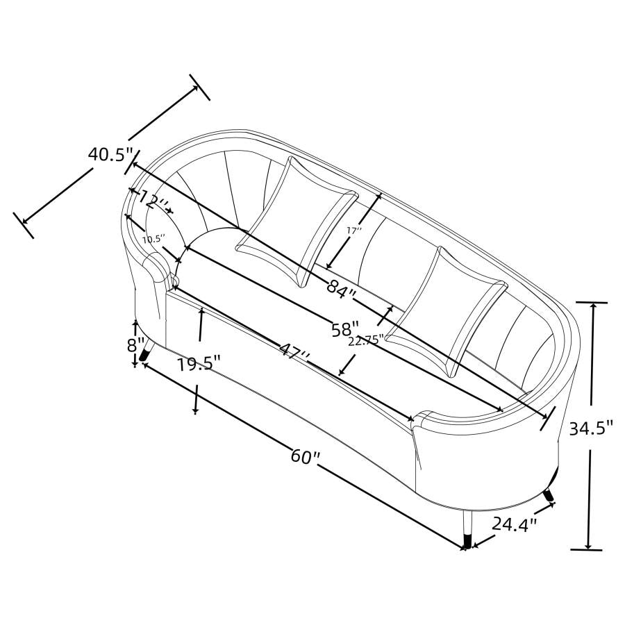 Ellorie Loveseat BEIGE