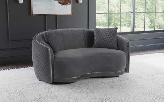 Brookside Loveseat DARK GREY