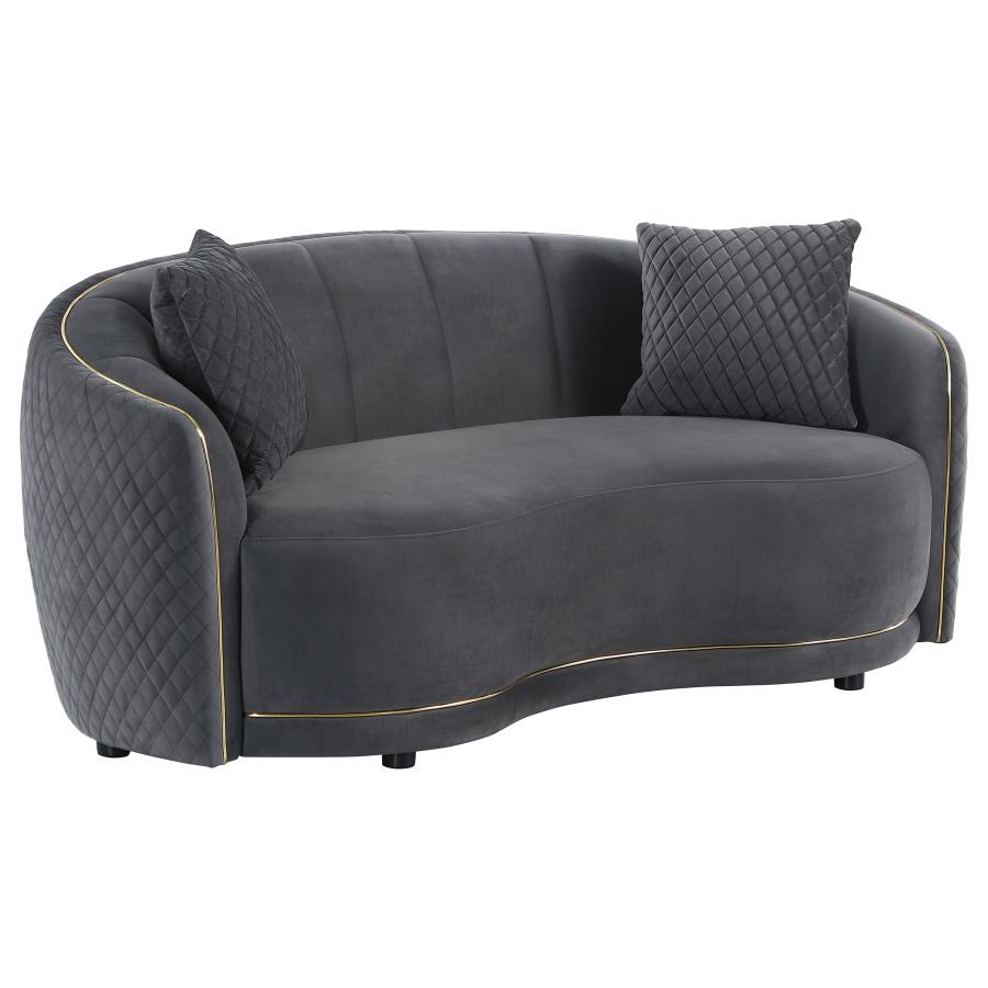 Brookside Loveseat DARK GREY