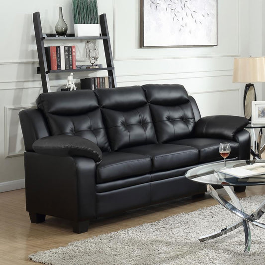 Finley Sofa BLACK VINLY