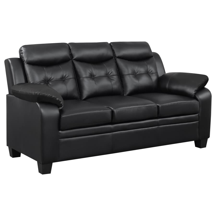 Finley Sofa BLACK VINLY