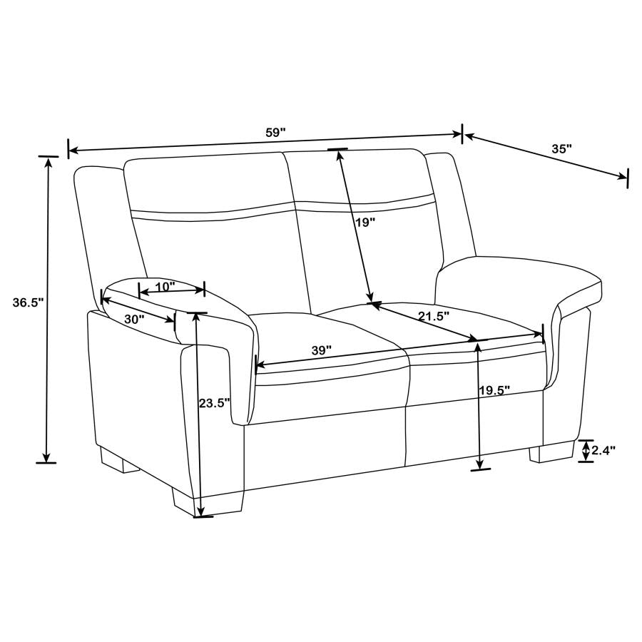 Arabella Loveseat GREY