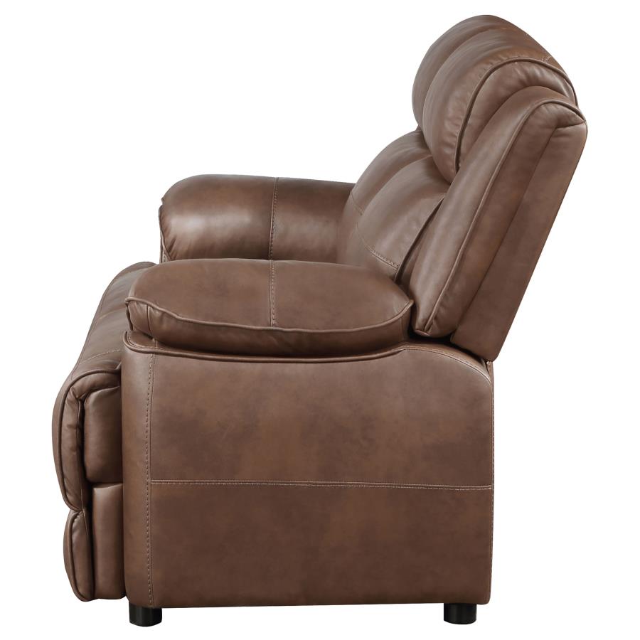 Ellington Reclining Loveseat DARK BROWN