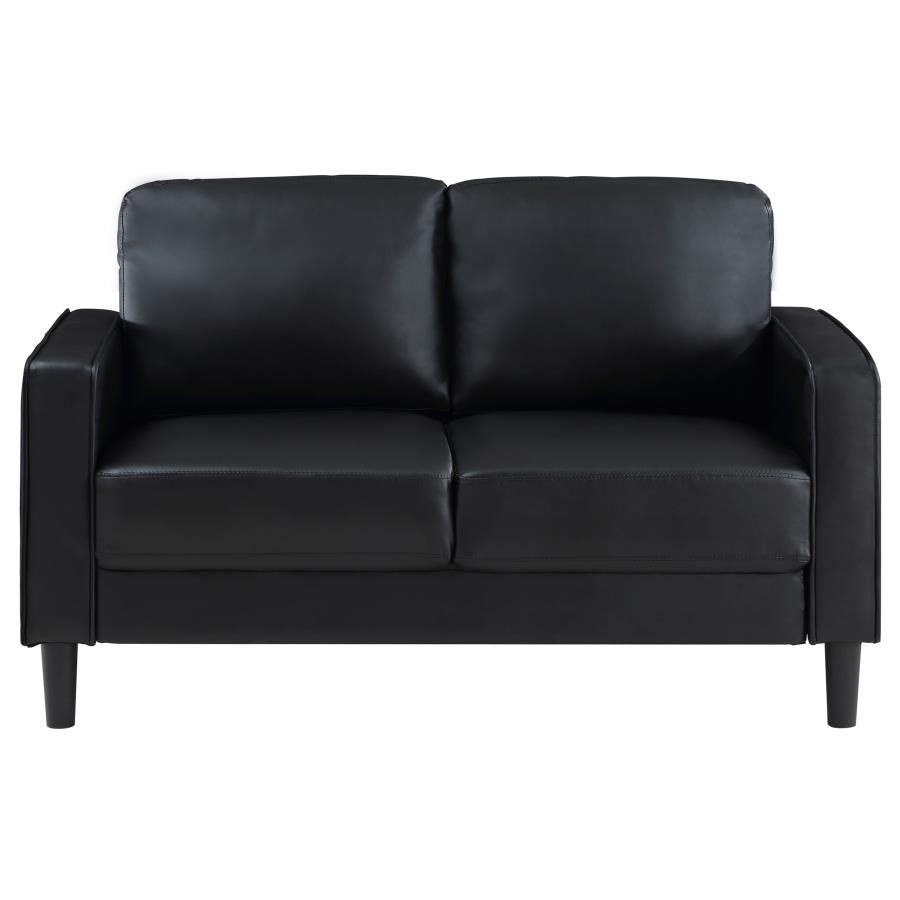 Ruth Loveseat BLACK VINLY