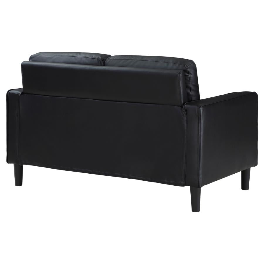 Ruth Loveseat BLACK VINLY