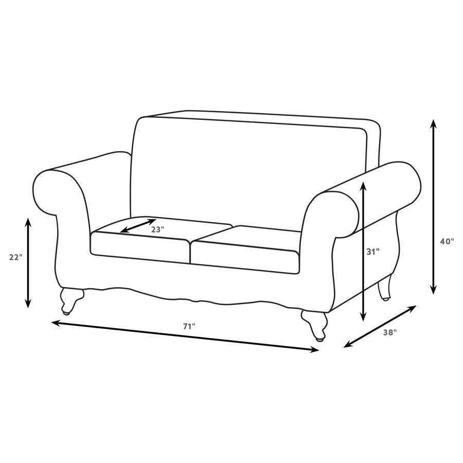 Elmbrook Loveseat BROWN