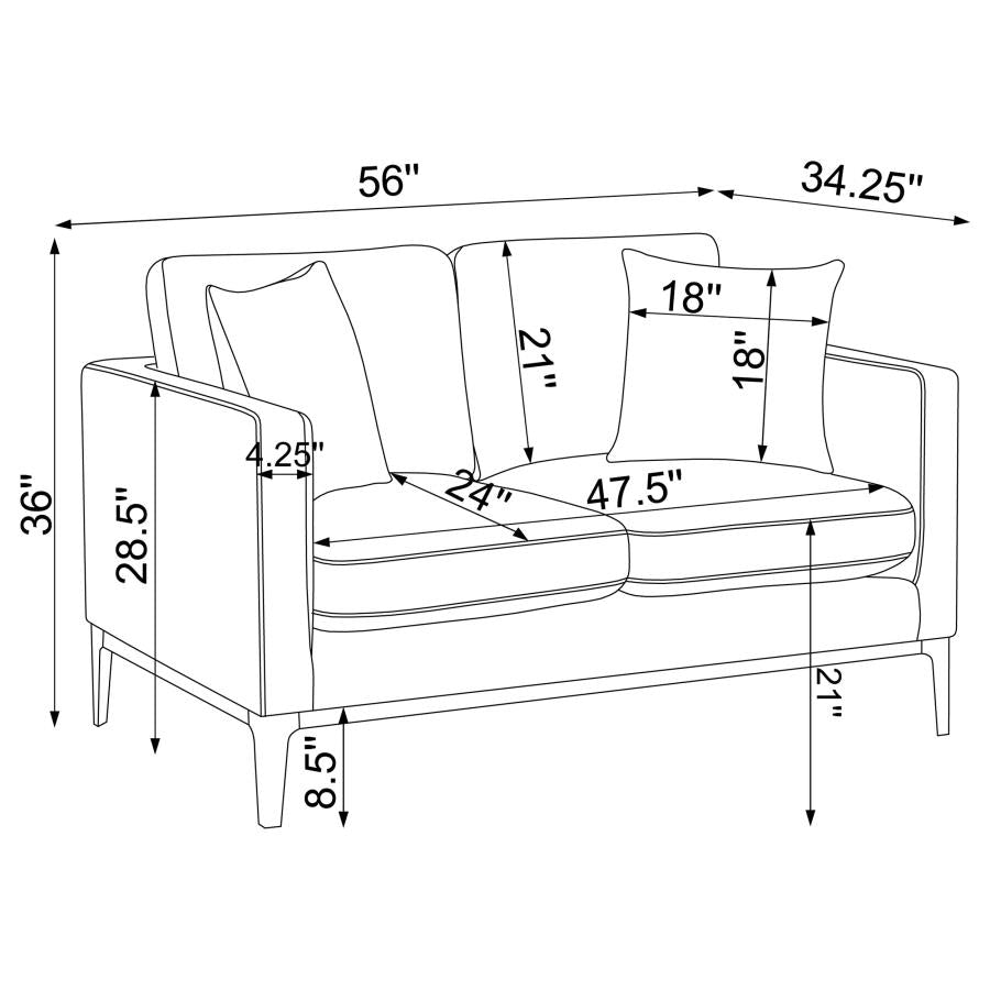 Apperson Loveseat LITE GREY