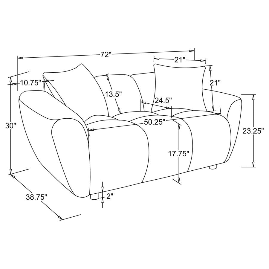 Destino Loveseat GREIGE