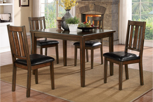 Mosely 5pcs Dinette Set SOLD IN SET ONLY - DARK BROWN CHERRY