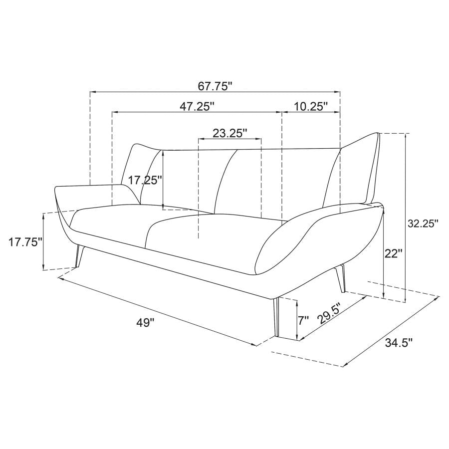 Acton Loveseat TEAL BLUE