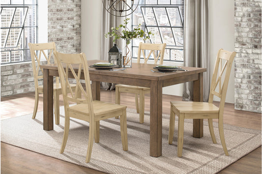 Janina 5pcs Dinette Set BUTTERMILK CHAIRS