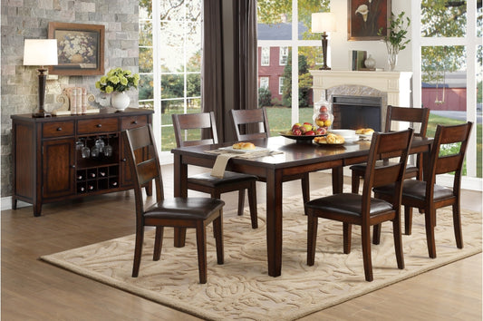 Mantello 7pcs Dining Set CHERRY