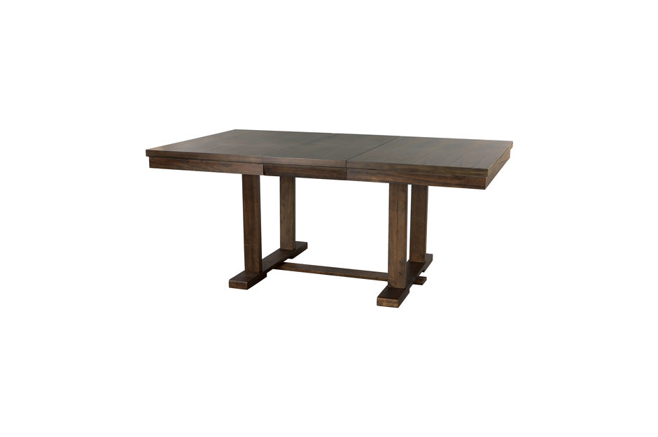 Weiland 6pcs Dining Set W/Bench LITE RUSTIC BROWN