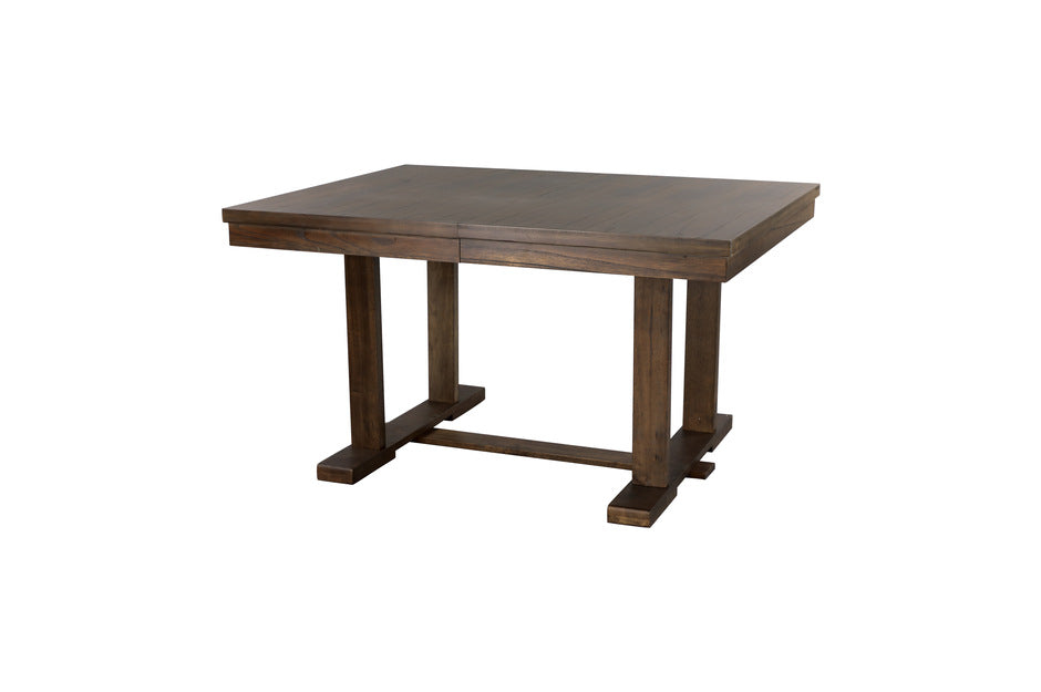 Weiland 6pcs Dining Set W/Bench LITE RUSTIC BROWN