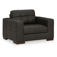Luigi Leather Chair and a Half GARNET