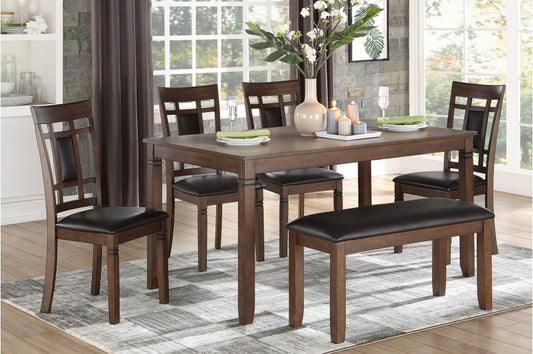 Salton 6pcs Dinette Set - SOLD IN SET ONLY- CHERRY