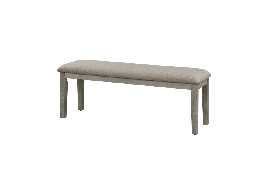 Armhurst 6pcs Dinette Set W/Bench DARK GREY/LITE GREY