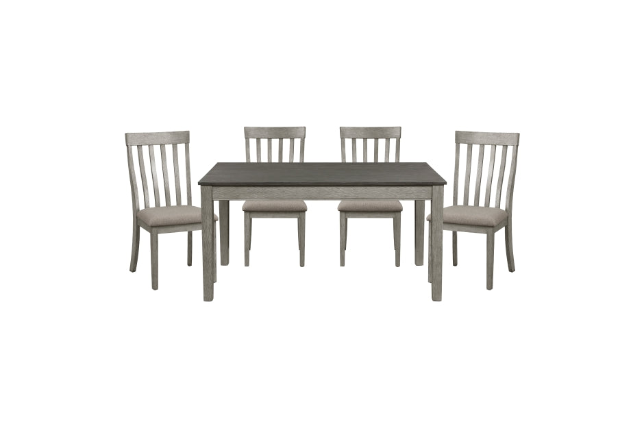 Armhurst 5pcs Dinette Set DARK GREY/LITE GREY
