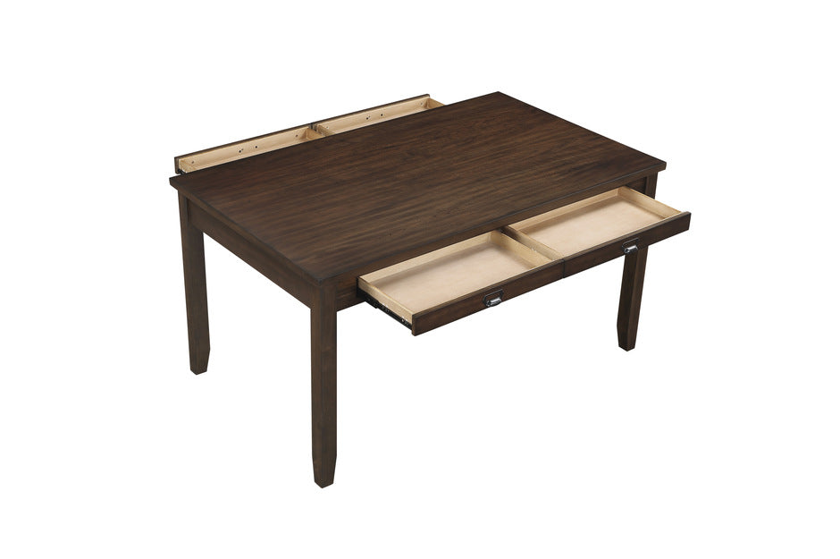 Binghampton 6pcs Dinette Set W/Bench DARK CHERRY