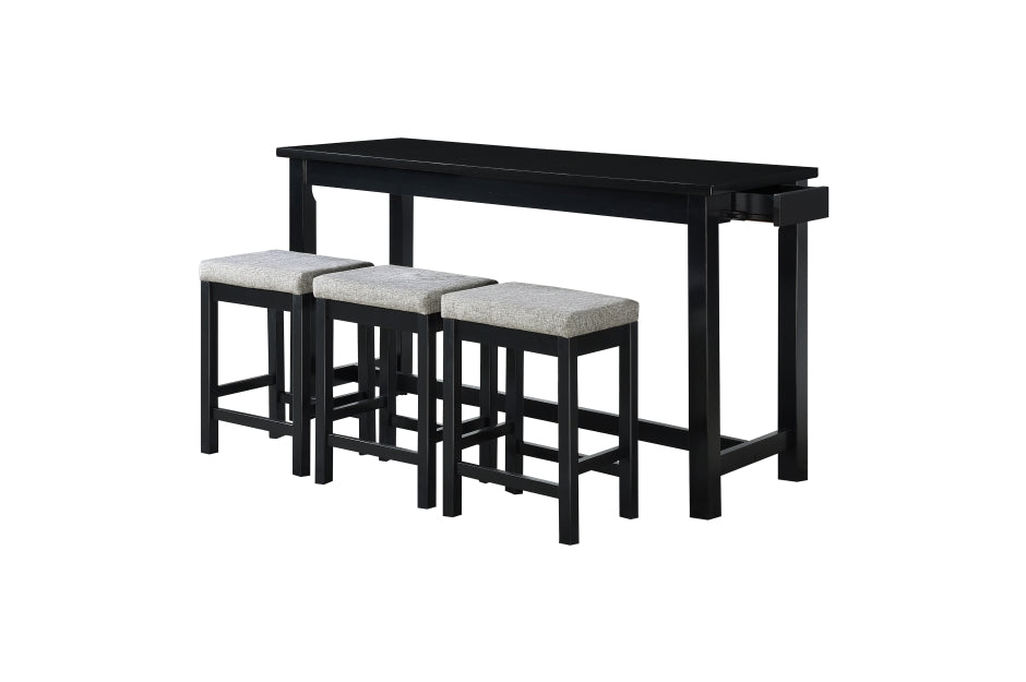 Connected 4pcs Counter Set A/C-USB-SOLD IN SET ONLY-BLACK