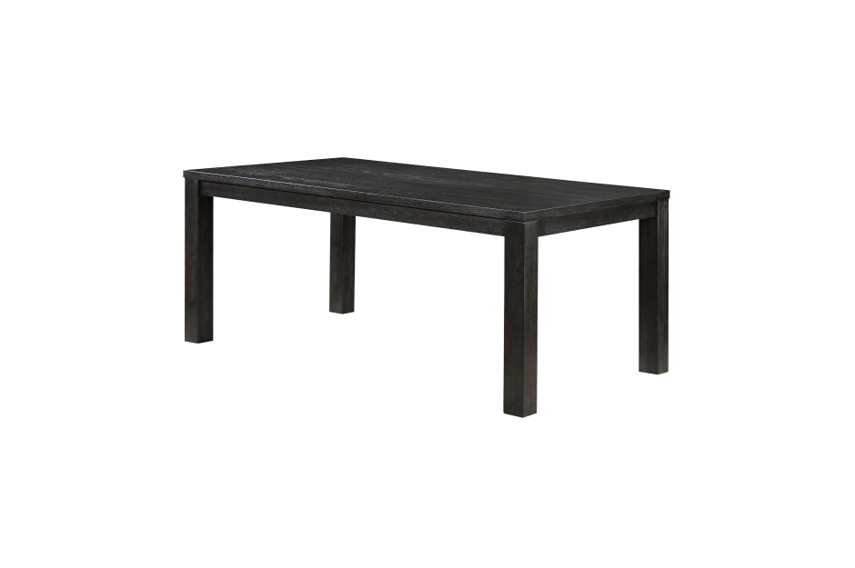 Orem 5pcs Dining Set WIRE BRUSHED ANTIQUE BLACK
