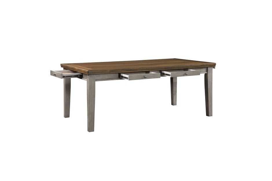 Tigard 5pcs Dining Set CHERRY/GREY