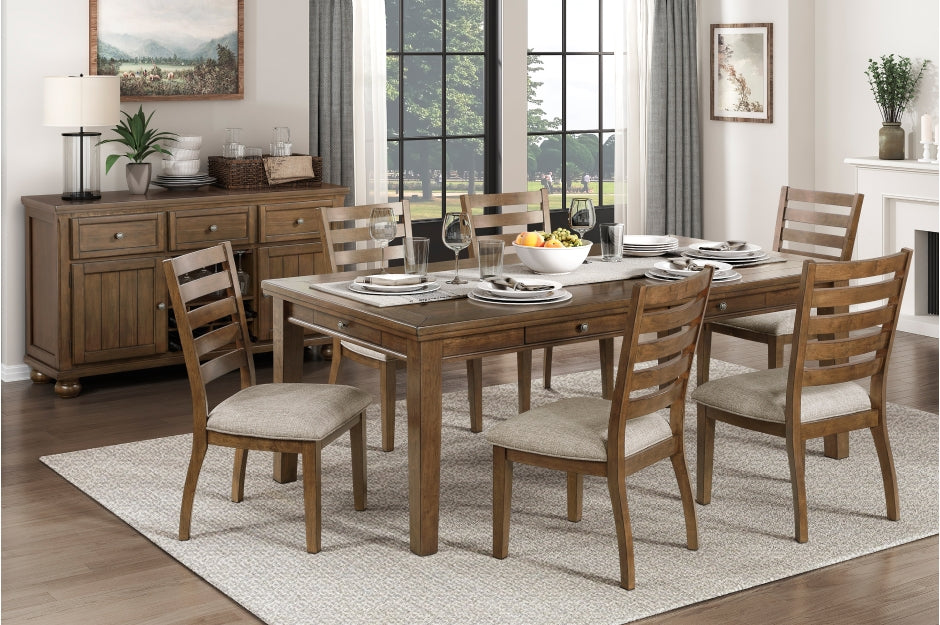 Tigard 7pcs Dining Set CHERRY