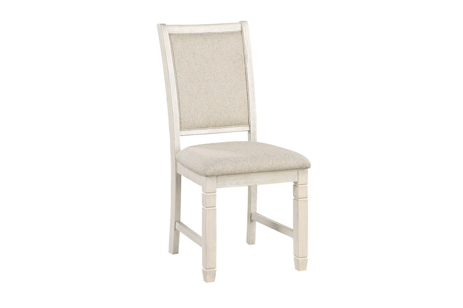 Asher 5pcs Dinette Set BROWN/ANTIQUE WHITE
