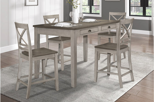 Brightleaf 5pcs Counter Set BROWN/LITE GREY