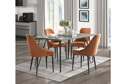 Keene 5pcs Dinette Set BLUE CHAIRS