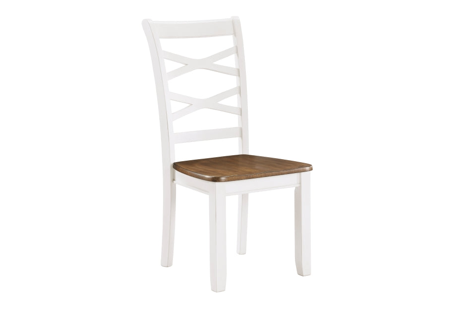 Dobson 7pcs Dinette Set- SOLD IN SET ONLY- CHERRY/WHITE