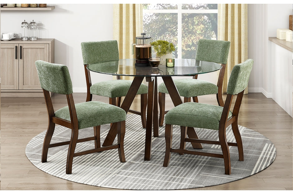 Aiden 5pcs Dinette Set BROWN