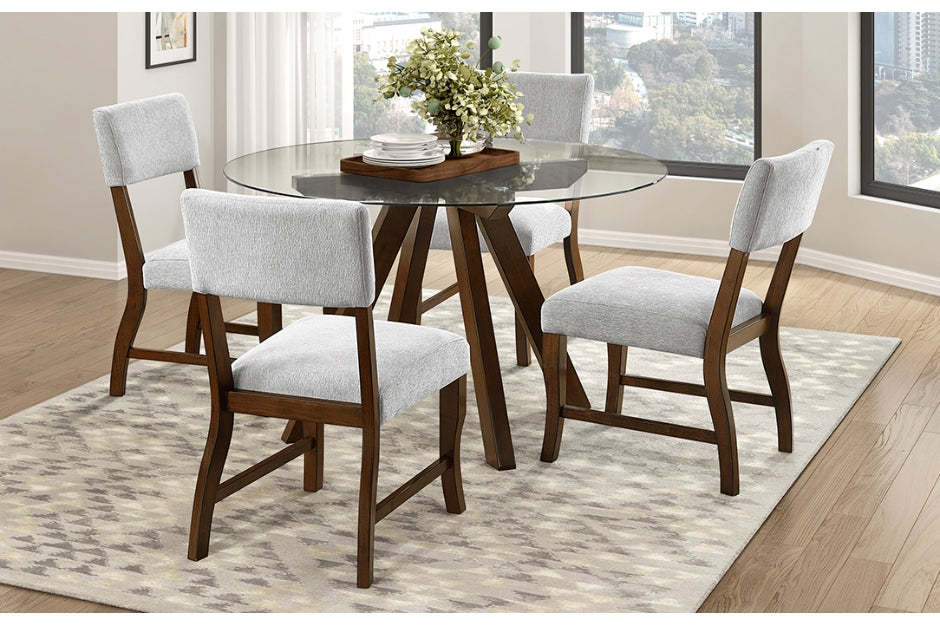 Aiden 5pcs Dinette Set BROWN