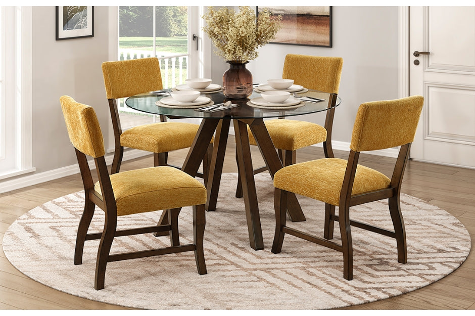 Aiden 5pcs Dinette Set BROWN