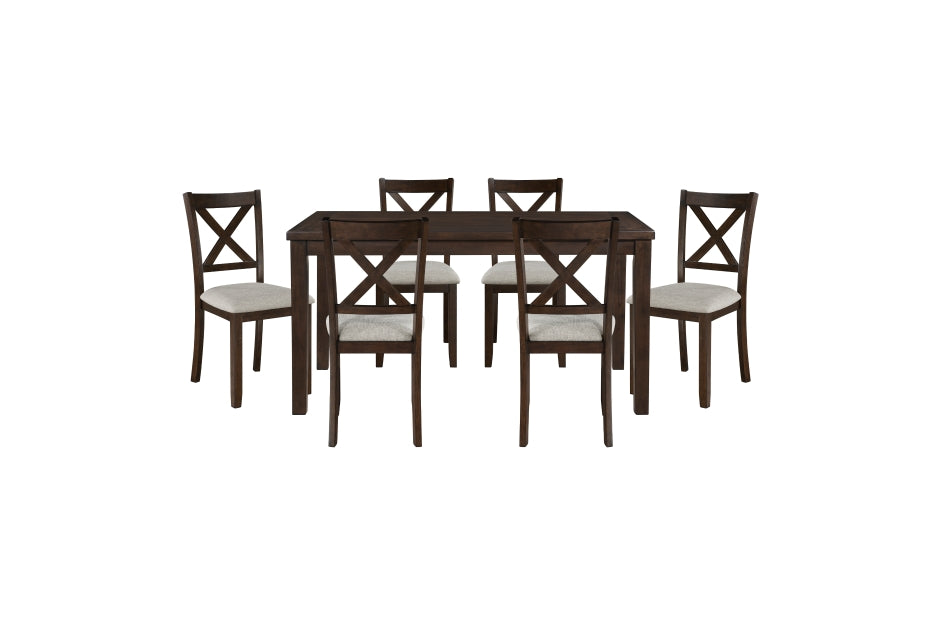Challis 7pcs Dinette Set SOLD IN SET ONLY - DARK CHERRY