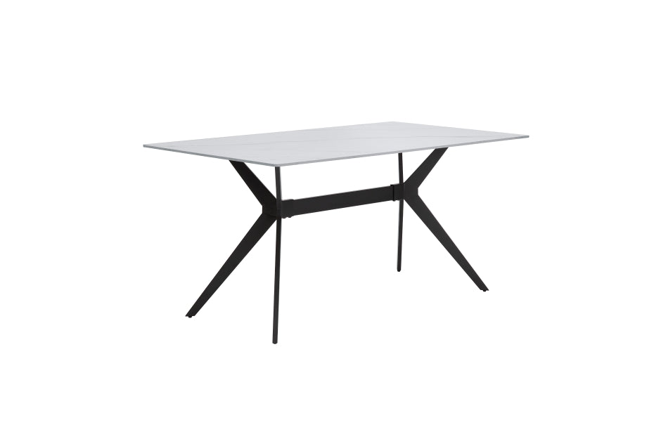 Brixley 5pcs Dinette Set- SINTERED STONE/WHITE