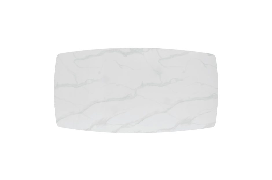 Benito Marble Print Tempered Glass 5pcs Dining Set