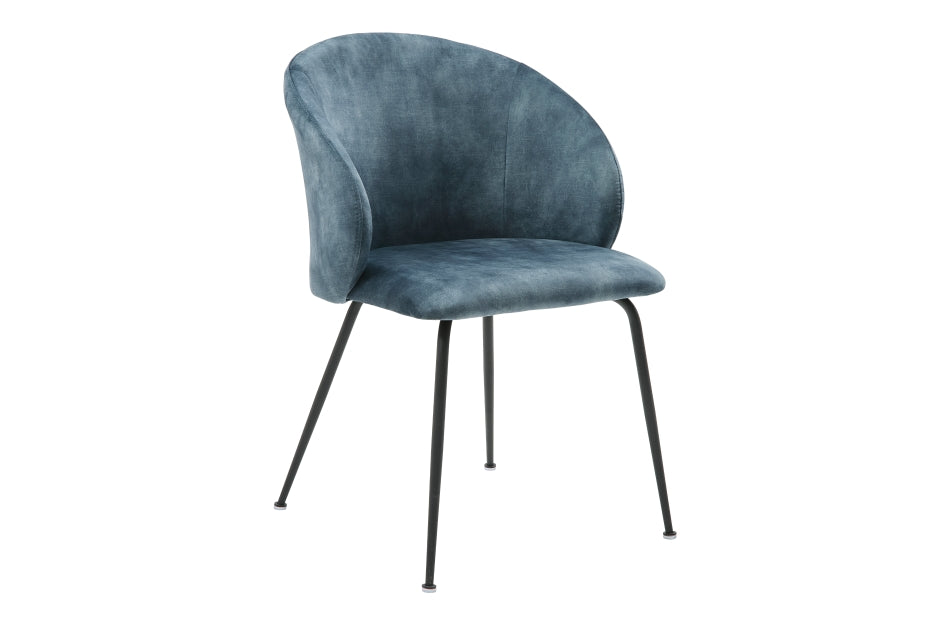 Cosimo 5pcs Dinette Set-MARBLE PRINT TEMPERED GLASS- TEAL CHAIRS