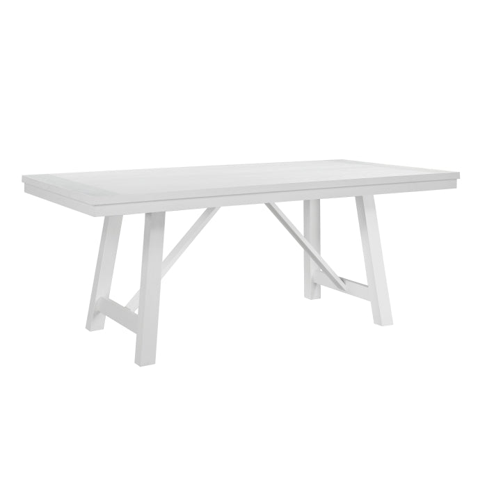 Redmond 5pcs Dining Set WHITE/BLACK CHAIRS
