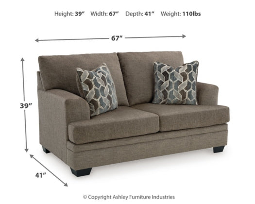 Stonemeade Loveseat NUTMEG