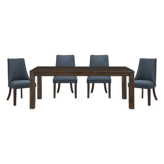 Paulson 5pcs Dining Set DARK BROWN