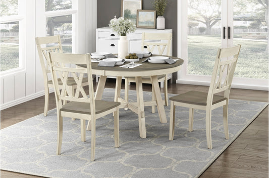 Ogden 5pcs Dinette Set-GREYWASH/ANTIQUE WHITE